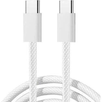 Joyroom S-A45 USB-C zu USB-C Kabel - 60W 1m Weiß Joyroom S-A45 USB-C zu USB-C Kabel - 60W 1m Weiß
