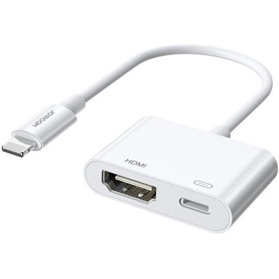 Adaptador Joyroom Blanco Lightning a HDMI - FullHD 1080p Adaptador Joyroom Blanco Lightning a HDMI - FullHD 1080p