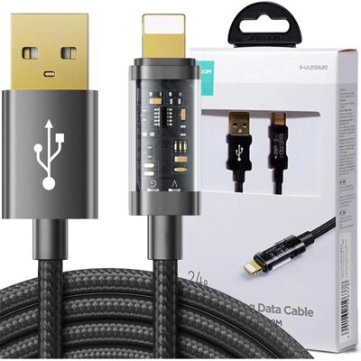 Joyroom S-UL012A20 USB Lightning Kabel - 2m Schwarz Joyroom S-UL012A20 USB Lightning Kabel - 2m Schwarz