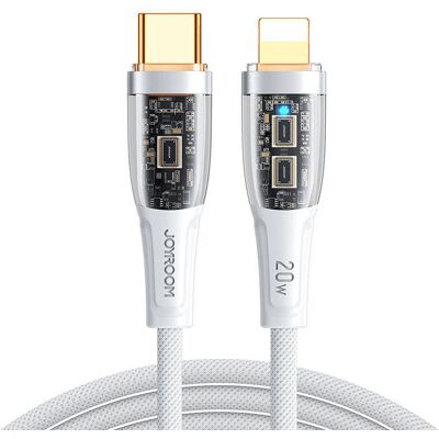 Joyroom USB-C Lightning Kabel - 20W Schnellladung - 1,2M Weiß Joyroom USB-C Lightning Kabel - 20W Schnellladung - 1,2M Weiß