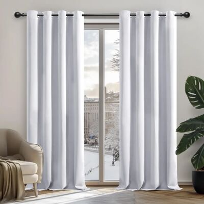 Deconovo - Rideaux occultants - 132x114 cm - Grigio Perla Deconovo - Rideaux occultants - 132x114 cm - Grigio Perla
