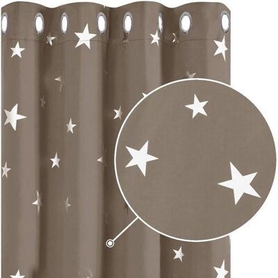 DECONOVO - Tende Oscuranti con Stelle d'Argento - Kaki - Publicité DECONOVO - Tende Oscuranti con Stelle d'Argento - Kaki - Publicité