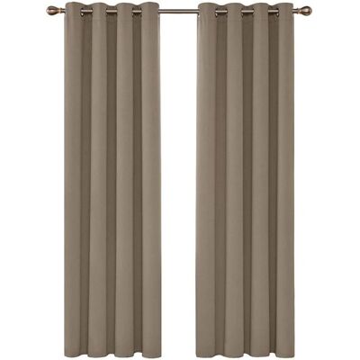Deconovo - Oscuranti Kitchen Rings - Abricot - 140x200 cm - Rideaux Deconovo - Oscuranti Kitchen Rings - Abricot - 140x200 cm - Rideaux