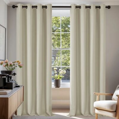 Deconovo - 2P - Beige Light - 140x200 - Cortinas blackout Deconovo - 2P - Beige Light - 140x200 - Cortinas blackout