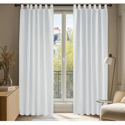Deconovo - Cortinas Opacas Grises Perla 2 piezas 140x220 cm - Dormitorio Deconovo - Cortinas Opacas Grises Perla 2 piezas 140x220 cm - Dormitorio