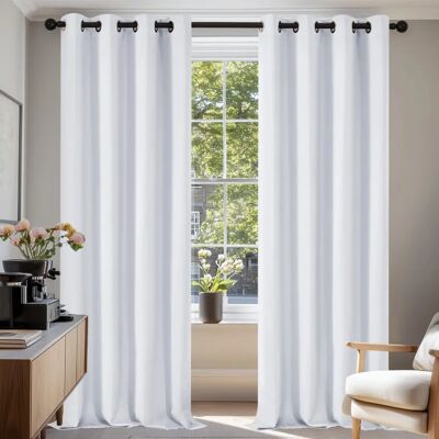 Deconovo Cinza Pérola Cortinas Blackout - 2 Painéis 140x270 cm Deconovo Cinza Pérola Cortinas Blackout - 2 Painéis 140x270 cm