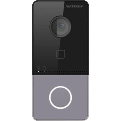 Hikvision DS-KV6113-WPE1(B) Video-Gegensprechanlage - 2 MP, Schwarz, Grau Hikvision DS-KV6113-WPE1(B) Video-Gegensprechanlage - 2 MP, Schwarz, Grau