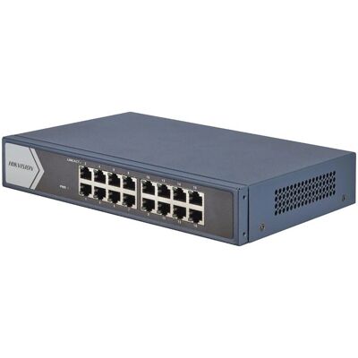 Commutateur Hikvision DS-3E0516-E(B) Layer 2 Gigabit Ethernet - Gris Commutateur Hikvision DS-3E0516-E(B) Layer 2 Gigabit Ethernet - Gris