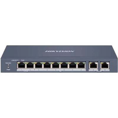 Hikvision DS-3E1310HP-EI 8-Port Ethernet PoE Switch - Managed Hikvision DS-3E1310HP-EI 8-Port Ethernet PoE Switch - Managed