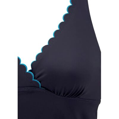 LASCANA Camilla Blau Tankini-Top - Einfarbig, Kontrastdetails, Microfaser LASCANA Camilla Blau Tankini-Top - Einfarbig, Kontrastdetails, Microfaser