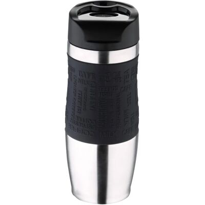 Mug de Voyage Bergner - Acier Inoxydable & Silicone - 400ml Mug de Voyage Bergner - Acier Inoxydable & Silicone - 400ml