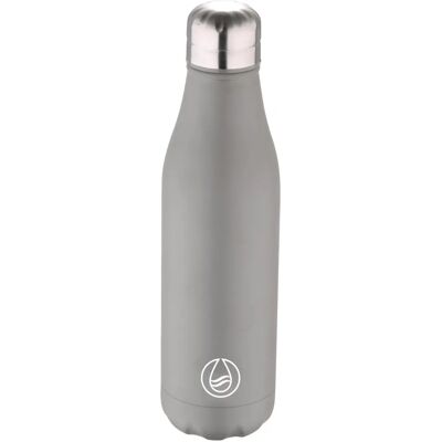 Bergner Wasserflasche - Grau - 500ml Edelstahl Bergner Wasserflasche - Grau - 500ml Edelstahl