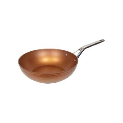 San Ignacio Cobre 28cm Aluminio Forjado Wok - Compatible con inducción San Ignacio Cobre 28cm Aluminio Forjado Wok - Compatible con inducción