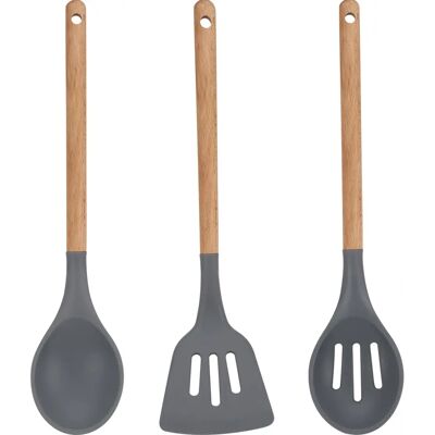 Set di 3 Utensili da Cucina San Ignacio Daimiel Marrone - Set di utensili da cucina Set di 3 Utensili da Cucina San Ignacio Daimiel Marrone - Set di utensili da cucina