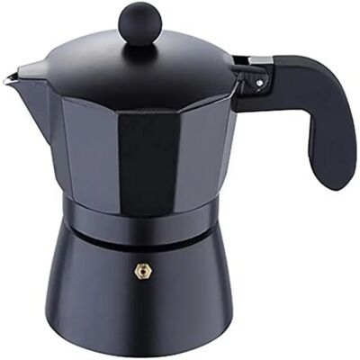 Cafetière Masterpro Aluminium Noir - 3 Tasses - Publicité Cafetière Masterpro Aluminium Noir - 3 Tasses - Publicité