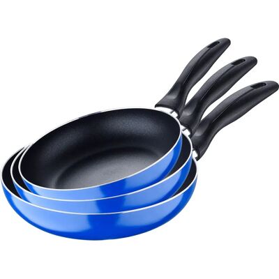 Ensemble de Casseroles en Aluminium San Ignacio - Bleu, 16/20/24cm - Publicité Ensemble de Casseroles en Aluminium San Ignacio - Bleu, 16/20/24cm - Publicité