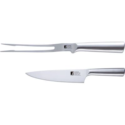Bergner Set med Kniv och Gaffel i Rostfritt Stål - Kökstillbehör Bergner Set med Kniv och Gaffel i Rostfritt Stål - Kökstillbehör