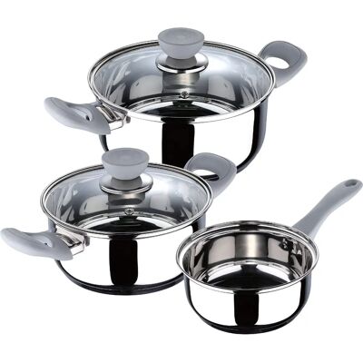 San Ignacio Alexia Kochgeschirr-Set - 5-teilig, Edelstahl, Induktionsgeeignet San Ignacio Alexia Kochgeschirr-Set - 5-teilig, Edelstahl, Induktionsgeeignet