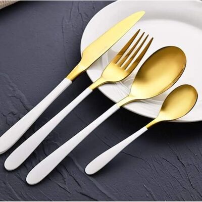 Bergner White Edelstahl Besteckset - 16 Stück Bergner White Edelstahl Besteckset - 16 Stück