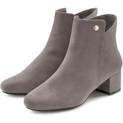 LASCANA Modell 43 Hellgrau Vegane Stiefeletten - Stiefeletten LASCANA Modell 43 Hellgrau Vegane Stiefeletten - Stiefeletten