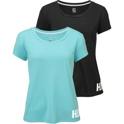 H.I.S Modell 36/38 Grün (schwarz, mint) Sport Funktionsshirt H.I.S Modell 36/38 Grün (schwarz, mint) Sport Funktionsshirt