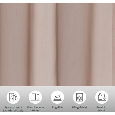 MY HOME - Xana - Grau Taupe - Voile - Gardinen MY HOME - Xana - Grau Taupe - Voile - Gardinen