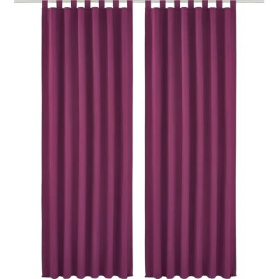 MY HOME Raja Lila Recyceltes Polyester-Vorhang - Modern, 2er-Set MY HOME Raja Lila Recyceltes Polyester-Vorhang - Modern, 2er-Set