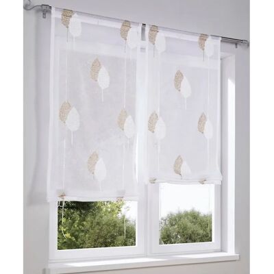 HEINE HOME Raffrollo - 140cm, beige, halbtransparent HEINE HOME Raffrollo - 140cm, beige, halbtransparent
