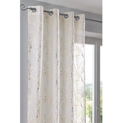 HEINE HOME Gold Gardine - Halbtransparent, 245cm, Ösen, Polyester HEINE HOME Gold Gardine - Halbtransparent, 245cm, Ösen, Polyester