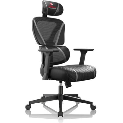 Eureka Ergonomic - ERK-GC06-GY - Noir - chaise de jeu - Publicité Eureka Ergonomic - ERK-GC06-GY - Noir - chaise de jeu - Publicité