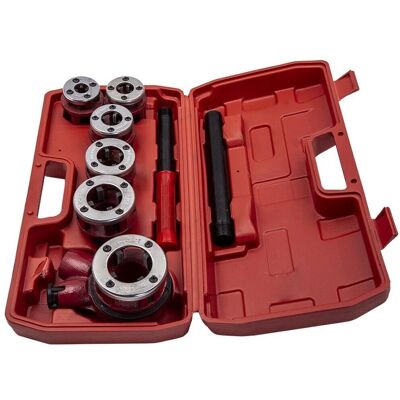 Bfo 8pcs Pipe Threading Kit - Steel Threader - Plumbing Set Bfo 8pcs Pipe Threading Kit - Steel Threader - Plumbing Set