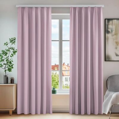 Deconovo Light Pink Modern Blackout Curtain - 140x260 cm Deconovo Light Pink Modern Blackout Curtain - 140x260 cm