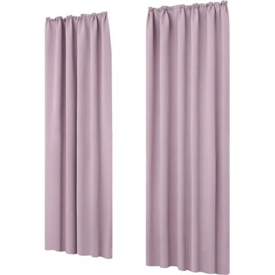 Deconovo Light Pink Modern Blackout Curtains - 140x200 cm Deconovo Light Pink Modern Blackout Curtains - 140x200 cm