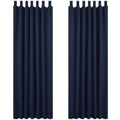 Rideaux Occultants Deconovo Bleu Marine 2 Pièces - Décoration Chambre - Publicité Rideaux Occultants Deconovo Bleu Marine 2 Pièces - Décoration Chambre - Publicité
