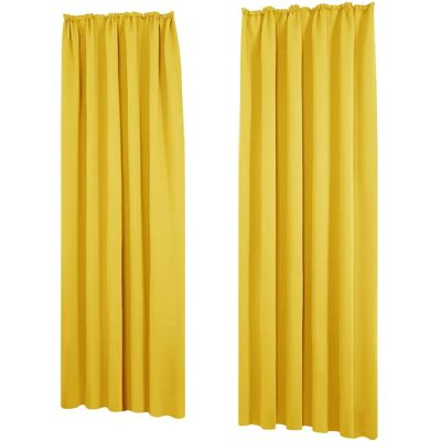 Deconovo Yellow Modern Blackout Curtain - Blackout Curtain Deconovo Yellow Modern Blackout Curtain - Blackout Curtain