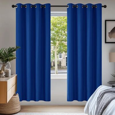 Deconovo Modelo - Cortinas Blackout 2pcs 140x200cm - Azul Deconovo Modelo - Cortinas Blackout 2pcs 140x200cm - Azul