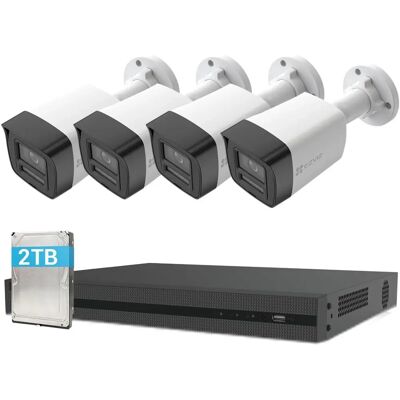 Ezviz 4K PoE NVR Kit med 4 Kameraer - 8CH Sikkerhetssystem Ezviz 4K PoE NVR Kit med 4 Kameraer - 8CH Sikkerhetssystem