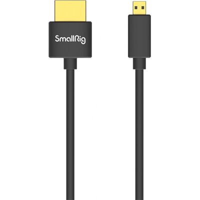 SmallRig 3043 Ultra Tunn 4K HDMI-kabel - D till A, 55cm SmallRig 3043 Ultra Tunn 4K HDMI-kabel - D till A, 55cm