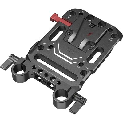 SmallRig V-Mount-Batterieplatte mit doppelter 15mm-Stabklemme - Video Zubehör SmallRig V-Mount-Batterieplatte mit doppelter 15mm-Stabklemme - Video Zubehör