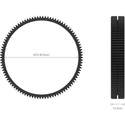 SmallRig 3293 Kamera-Rig - Gummifokusring 72-74mm SmallRig 3293 Kamera-Rig - Gummifokusring 72-74mm