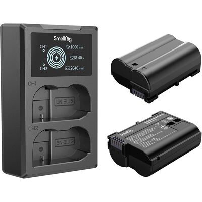 SmallRig 3820 Kamerabatteripaket - Dual Lithium-Ion 2040mAh SmallRig 3820 Kamerabatteripaket - Dual Lithium-Ion 2040mAh