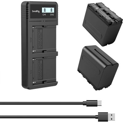 SmallRig 3823 Akkumulátor és Töltőkészlet - Kompatibilis a Sony NP-F970-vel SmallRig 3823 Akkumulátor és Töltőkészlet - Kompatibilis a Sony NP-F970-vel