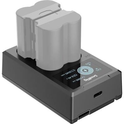 SmallRig 4085 Batteriladdare - Dubbla USB-C & A - Kompakt SmallRig 4085 Batteriladdare - Dubbla USB-C & A - Kompakt