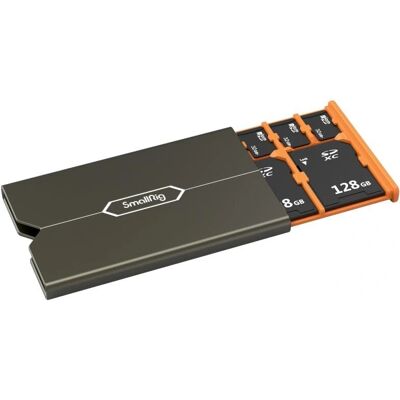 Estuche para tarjetas de memoria SmallRig - Almacenamiento compacto y seguro para CFexpress, SD y Micro SD Estuche para tarjetas de memoria SmallRig - Almacenamiento compacto y seguro para CFexpress, SD y Micro SD