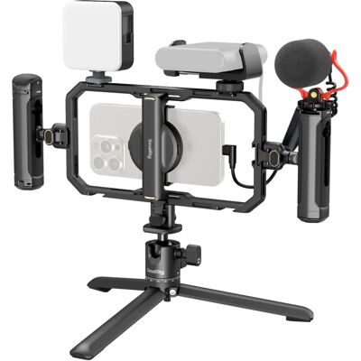SmallRig SmallRig 4704 Videokit - Smartphone, Mikrofon, Belysning SmallRig SmallRig 4704 Videokit - Smartphone, Mikrofon, Belysning