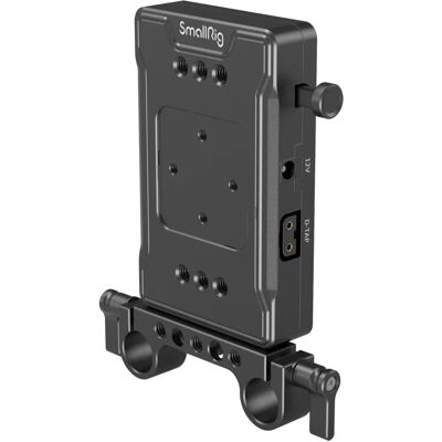 SmallRig 3498 Plaque d'alimentation - Compatibilité V-mount, Fixation rapide à système de tiges de 15 mm, Pince à tige double - Publicité SmallRig 3498 Plaque d'alimentation - Compatibilité V-mount, Fixation rapide à système de tiges de 15 mm, Pince à tige double - Publicité