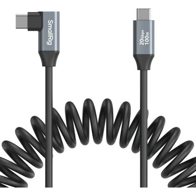Cavo dati a spirale USB-C a USB-C SmallRig 4792 - Alta velocità Cavo dati a spirale USB-C a USB-C SmallRig 4792 - Alta velocità