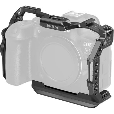 Cage para câmera SmallRig R6 Mark II - Trilhos NATO duplos, Placa de liberação rápida - Tipo de câmera Cage para câmera SmallRig R6 Mark II - Trilhos NATO duplos, Placa de liberação rápida - Tipo de câmera