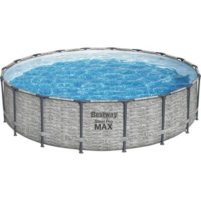 Bazén Steel Pro Max - 549x122cm, Šedá Bazén Steel Pro Max - 549x122cm, Šedá
