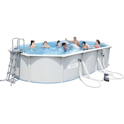 Piscine hors-sol Hydrium de Bestway - Gris, 610x360x120 cm Piscine hors-sol Hydrium de Bestway - Gris, 610x360x120 cm